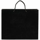 Jam Paper Gift Bags with Rope Handles - Large Horizontal - 13" x 10" x 5" - Black Glossy - 100 Pack-Quantity: 100 per pack