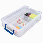 Bankers Box Plastic Storage Box Bonus Pack (1 x 18.5L + 2 x 5.5L + 1 x 10L & organizer tray)-Suitable for storing a variety of items including paperwork and files, tools, soft furnishings and toys