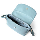 Nicci Medium Crossbody Bag with Front Flap - Powder Blue-Back zipper pocket