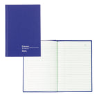 Blueline A1750 Series Account Book - Record Book - 8 1/4" x 5 5/8" - Blue-94 Pages