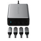 Satechi 165W USB-C 4-Port GaN Charger - Space Grey-2 x USB-C PD connected - up to 100W/60W