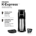 Keurig K-Express Single Serve K-Cup Pod Coffee Maker - With A Removable Reservoir And Strong Button Function - Black-Bold taste: the k-express has a strong button for a bolder, more intense coffee taste