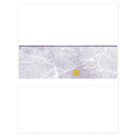 Deluxe Middle Laser Cheque Purple with Gold Hologram, English, 8.5" x 11", 500 Pack-Laser cheque with hologram