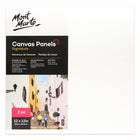 Mont Marte Canvas Panels - 12" x 12" - 12  Pack-Unbleached cotton