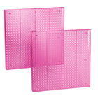 Azar Pegboard Wall Panel Storage Solution - 24" x 24" - Pink - 2 Pack-Sold in Packs of: 2 (Price is per single pegboard)