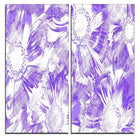 Designart Purple Flowers Canvas Art Print, 40"W x 40"H, 2 Panels, (PT3417-3-40-40)-Print