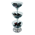 Azar 3-Tier Bowl Display, 8" (720308)-Dimensions: 24.5"H x 8"W x 8"D