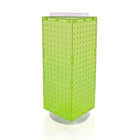Azar Displays 20" x 8" x 8" 4-Sided Interlocking Pegboard Display, Green (703385-GRE)-Dimensions: 20"H x 8"W x 8"D