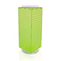 Azar Displays 20" x 8" x 8" 4-Sided Interlocking Pegboard Display, Green (703385-GRE)-Dimensions: 20"H x 8"W x 8"D