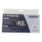 Headline Sign Premier BUREAU Sign - 4" H x 8" L - Black-Sign Message: "BUREAU"