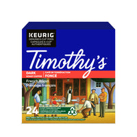 Timothy's French Roast K-Cup Pods - 24 Pack-Regular caffeinated coffee