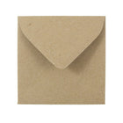 JAM Paper 3.125 x 3.125 Mini Square Envelopes, Brown Kraft Paper Bag, 100 Pack (52797687g)-Brown