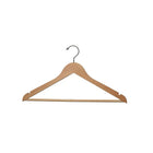 Eddie's 17-1/2" Wooden Suit Hanger - Flat - Natural - 100 Pack-Hanger