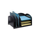 Safco Steel Combo Desk Rack, Black-Keep your files and papers organized with ease