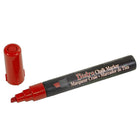 JAM Paper Marvy Uchida Liquid Chalk Marker Erasable Dustless - Chisel Tip - Red-Marker Tip: Chisel