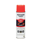 Rust-O-Leum Solvent Based Inverted Marking Paint - 17 oz. - Fluorescent Red Orange (KQ215)-Colour: Fluorescent Red Orange