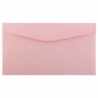 JAM Paper #6 3/4 Pastel Commercial Coloured Envelopes - 3.625" x 6.5" - Pink - 50 Pack-Colour: Pink 