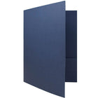 JAM Paper Two Pocket Presentation Folders, Navy Blue Linen, 12 Pack (26982dg)-Finish: linen