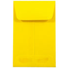 JAM Paper #1 Coin Envelopes, 2.25 x 3.5, Brite Hue Yellow Recycled, 1000 Pack-Coin Envelopes