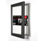 Seco Lockable Indoor/Outdoor Poster Frame Case - 11" x 17" - Black-Poster Frame