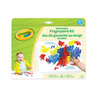 Crayola Washable Fingerpaint Kit-Provides hours of tactile experimenting, colour mixing and artistic fun