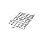 Wamaco Flat Slatwall/Gridwall Wire Shelf with 3" Lip, 24"W x 14"D, Black, 2 Pack-Size: 15" D x 24" W x 3" Lip