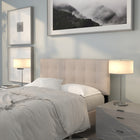 Flash Furniture Bedford Tufted Upholstered Full Size Headboard - Beige Fabric-Headboard Size: 56.75''W x 2.5''D x 22''H