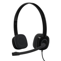 Logitech H151 Computer Headset, Black (981-000587)-Movies, music and games come alive with full stereo sound