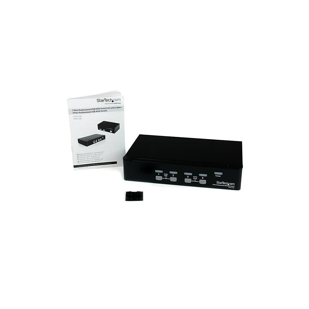 StarTech 4 Port Professional VGA USB KVM Switch with Hub | staples.ca