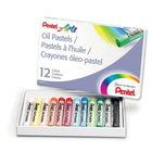 Pentel Arts Oil Pastels - Assorted - 12 Pack-The colors are easy to apply and mix. Easy finger blending