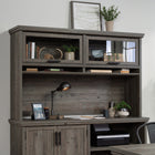 Sauder 433683 Aspen Post Large Hutch - Pebble Pine-Top features strong and lightweight 1" panel construction.