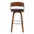 Armen Living Shelly 26" Counter-Height Bar Stool - Brown-Assembly Required