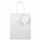 JAM Paper Glossy Gift Bags with Rope Handles - Medium - 8 x 10 - White - 3 Bags/Pack-Size: Medium (8 x 4 x 10 inches), Perfect for holding gifts such as candles, figurines, books, video games, CDs, clothes, etc.