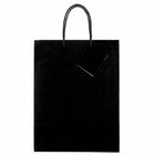 Jam Paper Glossy Gift Bags with Rope Handles - Large - 10" x 13" - Black - 3 Pack-Quantity: 3 per Pack