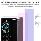 Koolatron 20 Bottle Wine Cooler, 1.7 cu. ft. (48L) Freestanding Thermoelectric Wine Fridge - Black-Temperature range of 46-66 degrees F (8-18 degrees C)
