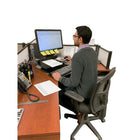 Merangue Motorized Standing Desk Workstation with Monitor Mount-Adjustable height