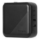 Targus 100W GaN USB-C/USB-A Wall Charger - Black-Charge 4 devices at the same time with 2 USB-C and 2 x USB-A ports