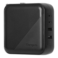 Targus 100W GaN USB-C/USB-A Wall Charger - Black-Charge 4 devices at the same time with 2 USB-C and 2 x USB-A ports