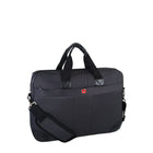 Swissgear SWA0936 15.6" Laptop Ultraslim Notebook Bag with Charging Pocket, Black-Adjustable and removable shoulder straps with non-slip pad provide you with another way of carrying your bag comfortably
