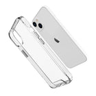 JCPal iGuard Dual Pro Clear Case for iPhone 13 Pro Max-Transparent TPU and PC materials