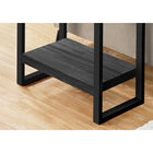 Monarch Specialties 2862 Accent Table - Black Reclaimed Wood-Look/Black Metal-Sturdy metal legs in black provide stability