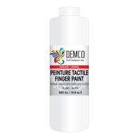 DEMCO EnCouleurs Inc School Fingerpaint - 500 mL - White-Finger paint