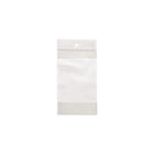 Crownhill Reclosable Bags with White Bloc Panel & Hang Hole - 2" x 3" - 100 Pack-2" x 3"