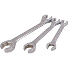 Gray Tools 3 Piece 6 Point SAE, Chrome Flare Nut Wrench Set, 3/8" X 7/16"-5/8" X 11/16"-Contains Sizes: 3/8" X 7/16", 1/2" X 9/16", 5/8" X 11/16".