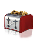 Kenmore 4-Slice Toaster with Dual Controls - Red-Built-in defrost and bagel functions