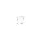 Azar Displays Vertical Slanted, L-Shape Acrylic Sign Holder, 4" x 5", 10 Pack (112729)-Sign holder