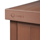 TRINITY EcoStorage 70 Gallon Outdoor Deck Box, Amber Brown (THBAB-3108)-2 hydraulic lifts for slow close lid - Allows for easy one-touch opening and quiet closing and also protects hands from unsafe lid closures