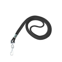 Beslayn Heavy Duty 1/8" Round Standard Lanyard, Black, 100 Pack-Easy, convenient way to display your name badge