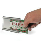 Azar Displays 2.25" x 3.5" Curved Counter Metal Sign Holder (300884)-Curved metal frames for counter-top combine style with functionality
