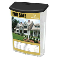 Deflect-o Literature Organizer, 13-1/10" x 10" x 4-1/2", Grey-Durable, plastic outdoor box is break-resistant and weatherproof